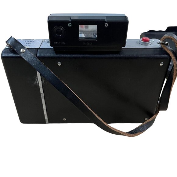 Vintage Polaroid Automatic 100 Land Camera With Case & Strap, Working Untested - Picture 3 of 5